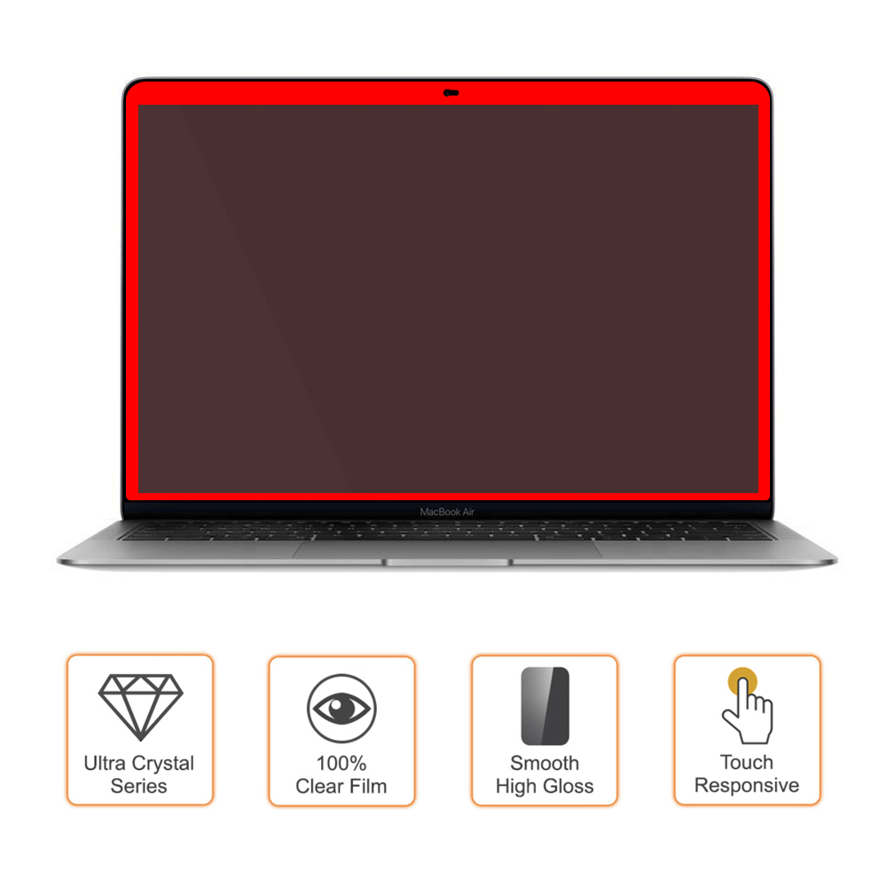 Black Full Screen Protector 2019 Apple MacBook Air 13inch